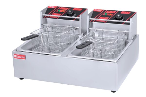 HEF 82 2 Tank 2 Basket Electric Fryer scaled