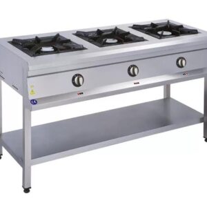 გაზქურა 3 კომფორით+თარო 120X55X85