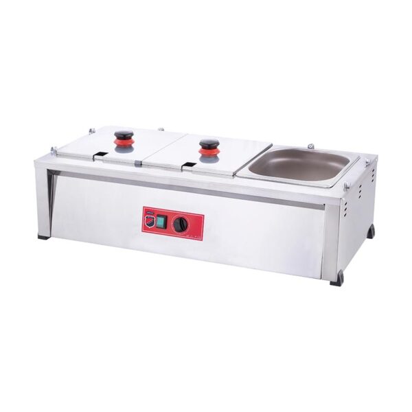 silver benmari uclu camsiz elektrikli benmariler silverinox 72450 18 B